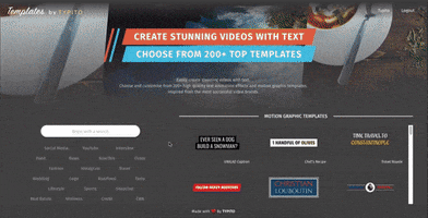 music videos text templates GIF by Typito
