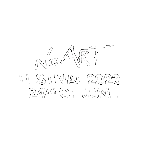 No Art Music Sticker