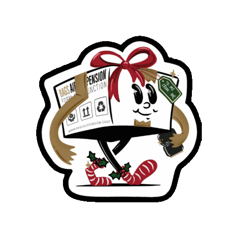 Christmas Bags Sticker by Only Charged Dubs