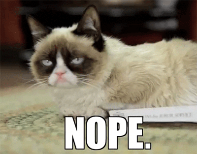 Grumpy Cat No GIF by Internet Cat Video Festival - Find & Share on GIPHY