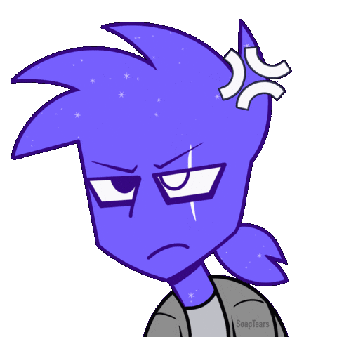 Mad Dark Blue Sticker