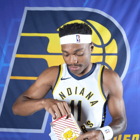 Bruce Brown Popcorn GIF by Indiana Pacers