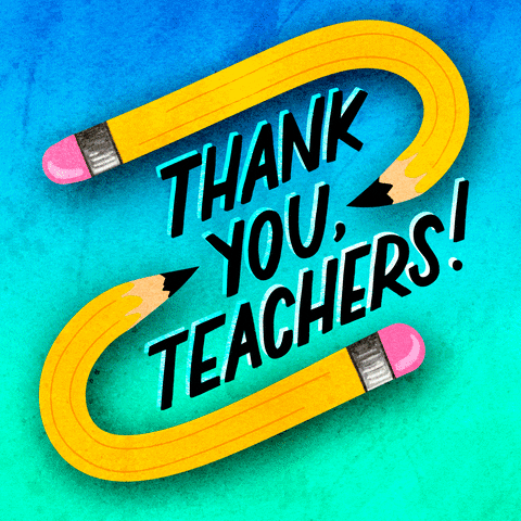 thank you teachers pencils animation gif
