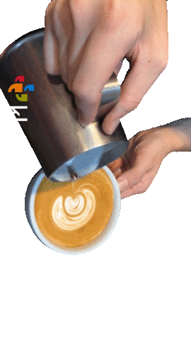 Art Latte Sticker by Klatch Roasting
