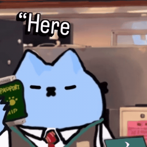 Cat Traveling GIF by sillynub