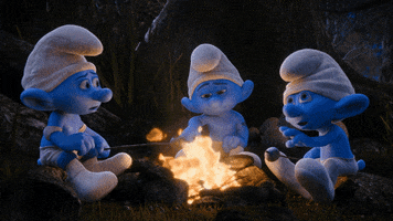 ghost stories smurfs GIF by Sony Pictures Animation