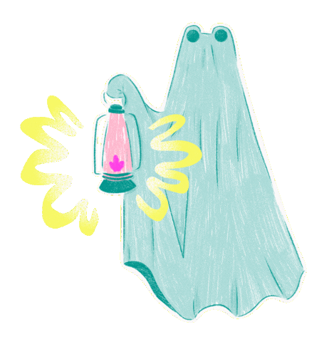 Trick Or Treat Halloween Sticker by Poupoutte