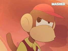 Looking Around Diddy Kong GIF by Mashed