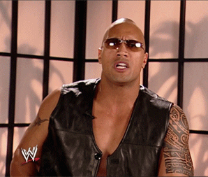 11. Backstage Interview with The Rock Giphy