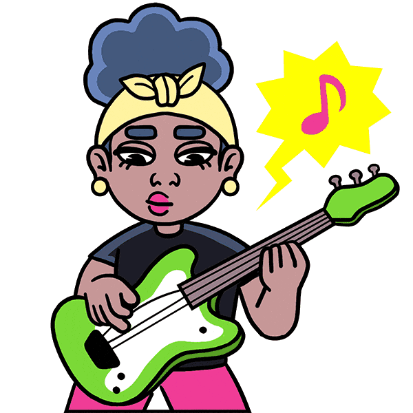 Animation Rock Out Sticker by Holler Studios