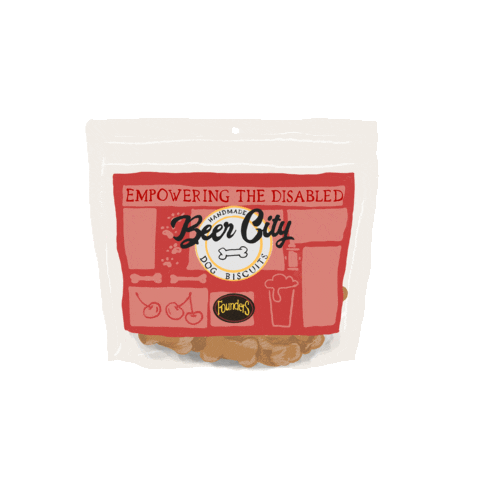 Beer City Dog Biscuits Sticker
