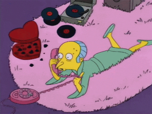 the simpsons hearts GIF