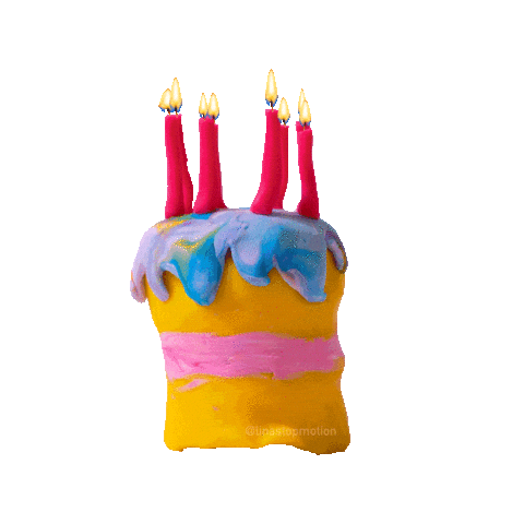 Celebrating Happy Birthday Sticker by linastopmotion