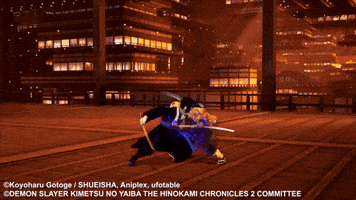 Video Game Fighting GIF by Demon Slayer: The Hinokami Chronicles 2