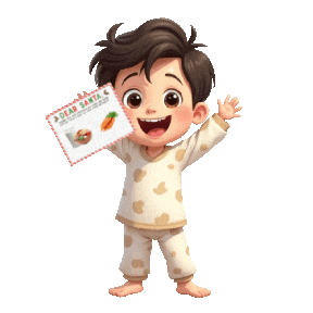 Boys Girls Cookies And Milk Sticker