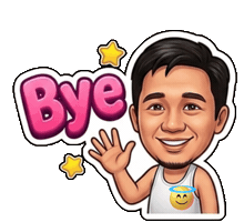 Bye Sticker