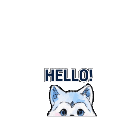 Hello Sticker by Glacial Skin