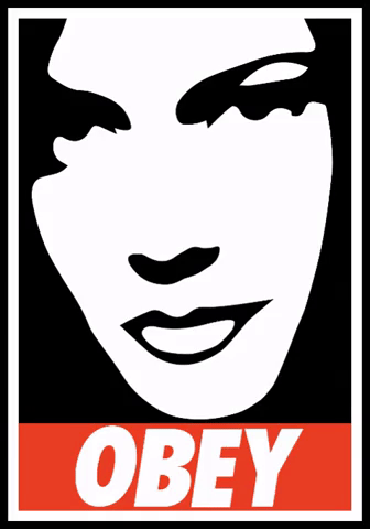 Posterworm Obey GIF