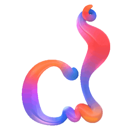 3D Alphabet Sticker