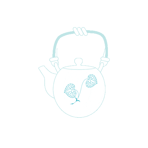 Tea Teapot Sticker by Zusetsu