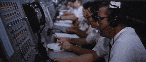 mission control space GIF by US National Archives