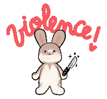 Angry Bunny Sticker by ClementineToutCourt