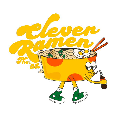 Clever Ramen Sticker