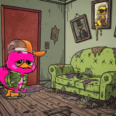 Tired Duck GIF by Yucky Ducks