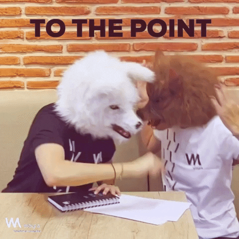 Point Discuss GIF by Wayra