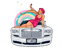 Rolls Royce Pink Sticker