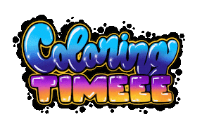 Time Coloring Sticker by Milli-Jane