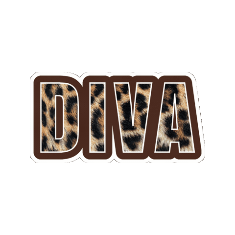 Leopard Print Diva Sticker by Hawaiian Tropic Fragrances