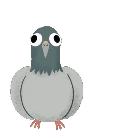 Pigeon Sticker by Isa Medina