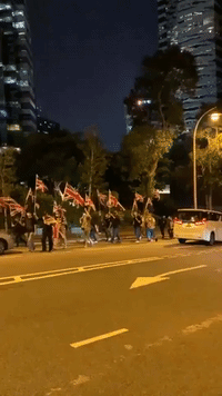 Hong Kong Protesters Form Human Chain Around UK Consulate Ahead of House of Lords Debate