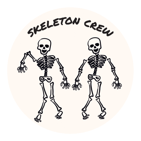 Skeleton Crew Dance Sticker by Qwick