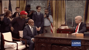 Donald Trump Hug GIF by Saturday Night Live