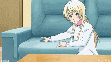 come here sit down GIF by HIDIVE
