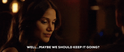 maybe we should keep it going melanie chandra GIF by Surina & Mel.