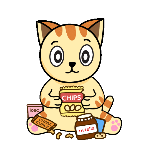 Hungry Cheese Curls Sticker by GoodMorningCat