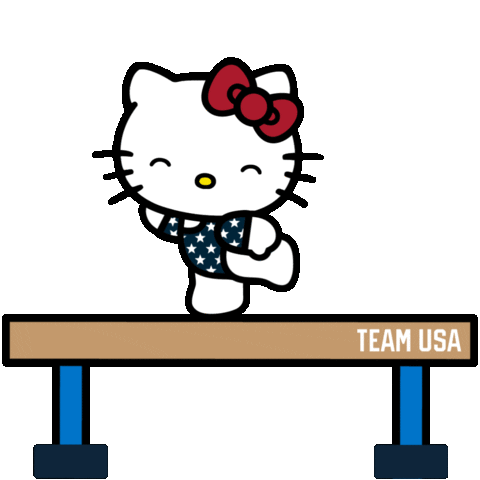Olympics Gymnastics Sticker by Hello Kitty