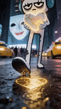 Walking with a Broken Heart: Neon City