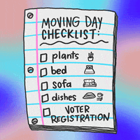 Moving To Do List GIF by #GoVote