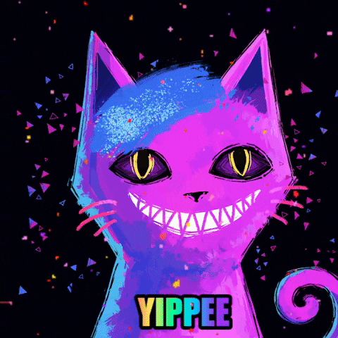 Happy Cheshire Cat GIF