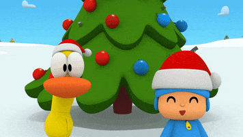 Christmas Tree Party GIF by Pocoyo