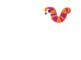 Animation Worm Sticker
