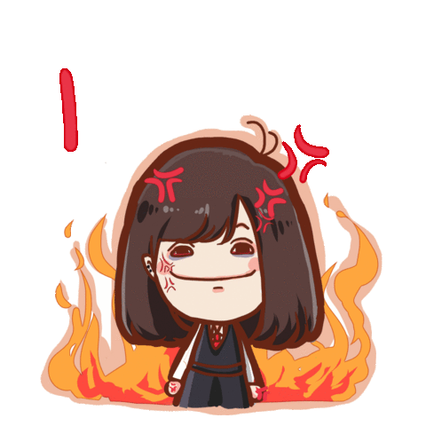 Angry Girl Sticker by maniwsy