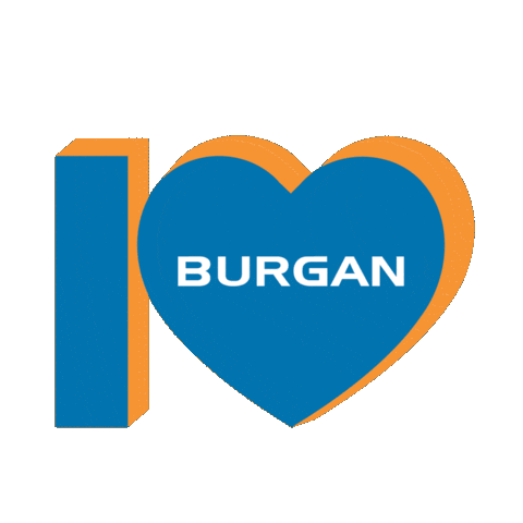 Burgan Bank Heart Sticker by SENYAR GROUP