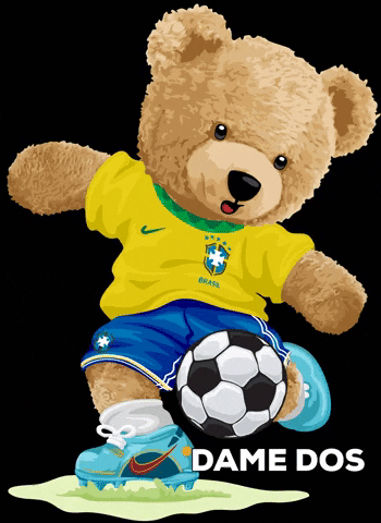 Soccer Bear GIF by Dame dos