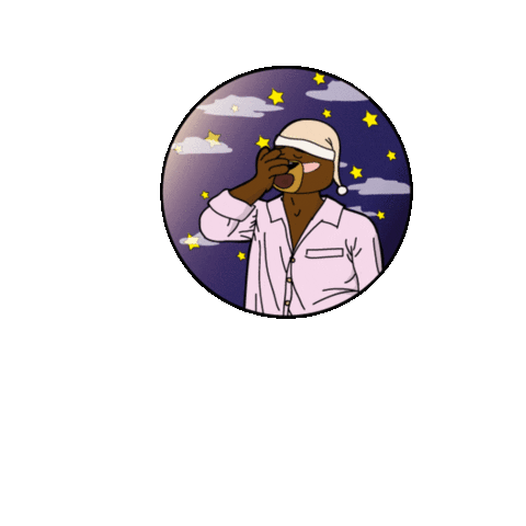 Tired Good Night Sticker