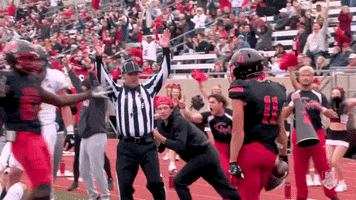 Red And Black Football GIF by University of Central Missouri